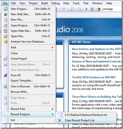 VS08CClearList