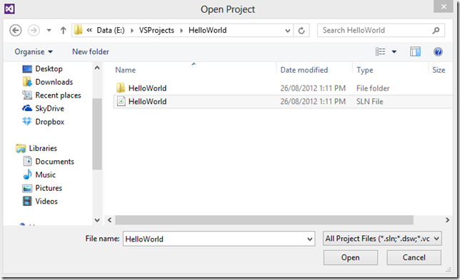 Visual Studio 2012